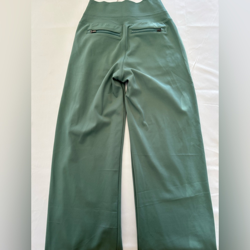 Athleta wide leg pant sage green xxs